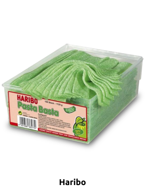 Haribo Pasta Basta Apfel sauer, 150 Stück