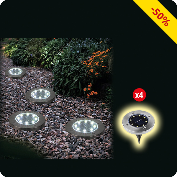 Solarlampen LED Sticks, 4 Stück