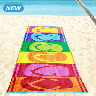 Strandtuch «Flip Flops», 90 x 180 cm