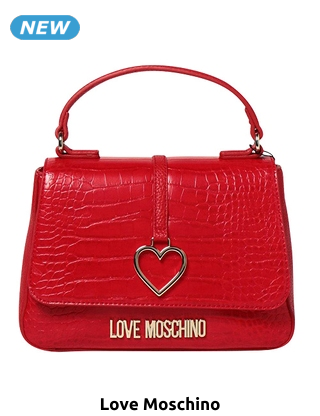 Love Moschino Handtasche aus Kunstleder, rot