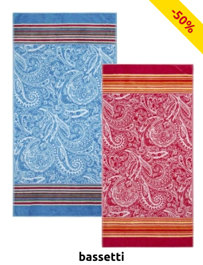 Bassetti Badetuch «Noto», 90 x 180 cm, türkis