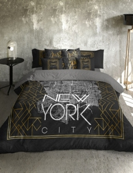 Bettwäsche «New York» aus reiner Baumwolle