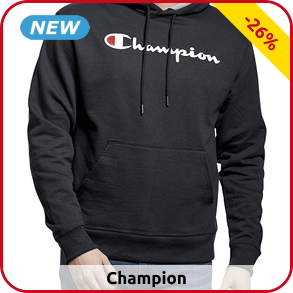 Champion Herrenpullover aus Fleece, schwarz