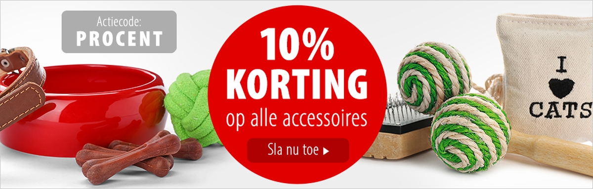 10% korting op alle accessoires!