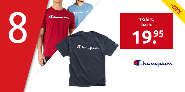Champion T-Shirt, basic, rot