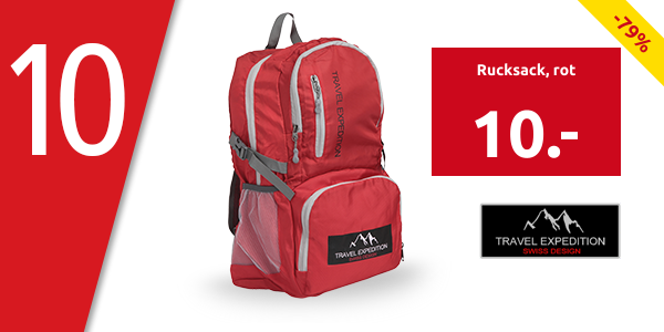 Travel Expedition Rucksack, rot