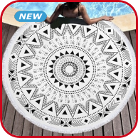 Strandtuch rund «Ethno», Ø 150 cm