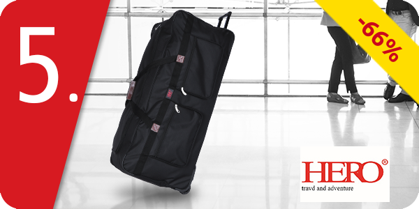 Trolley-Tasche, extra gross, in Schwarz