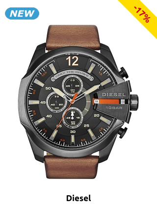 Diesel Herrenuhr, schwarz