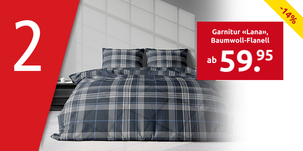 Garnitur «Lana», Baumwoll-Flanell