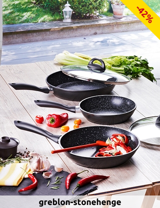 Pfannenset «Stonehenge», 5-teilig