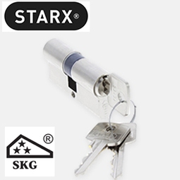 STARX Dubbele profielcilinder 30-30 messing vernikkeld