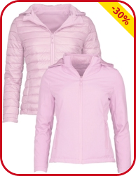 Wendbare Übergangsjacke 2-in-1, rosa