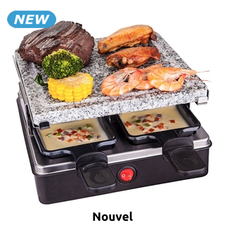 Nouvel Racletteofen «Cube Stone», 4 Personen