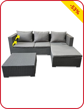 Gartenset «Andy», 3-teilig