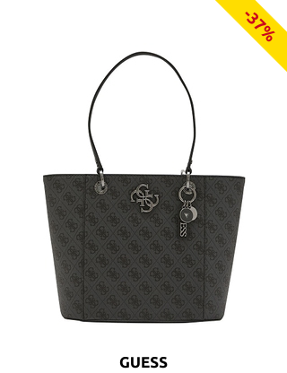 Guess Handtasche «Noëlle», schwarz mit Logo