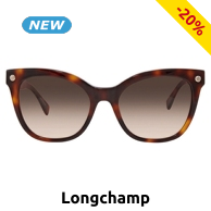 Longchamp Damensonnenbrille, braun gesprenkelt