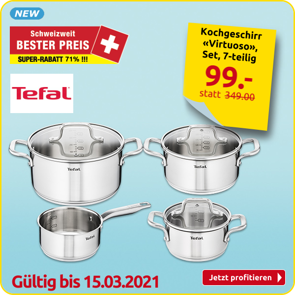 Tefal Kochgeschirr «Virtuoso», Set, 7-teilig