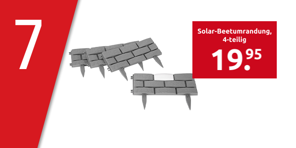 Solar-Beetumrandung, 4-teilig