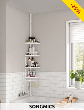 Bad-Eckregal, ausziehbar