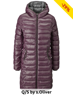 Q/S by s.Oliver Mantel mit Kapuze, violett