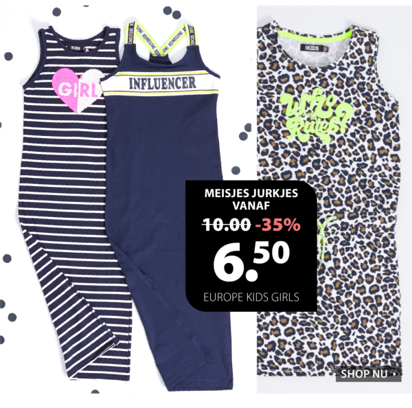 Shop de leukste meisjesjurkjes vanaf 6.50 euro