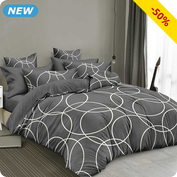 Duvetbezug «Neo» 160 x 210 cm + Pfulmenbezug 65 x 100 cm, grau