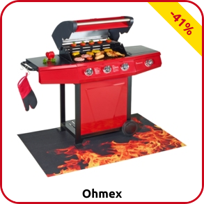 Gas-Grill BBQ 3005 von Ohmex mit 2 Grillflächen
