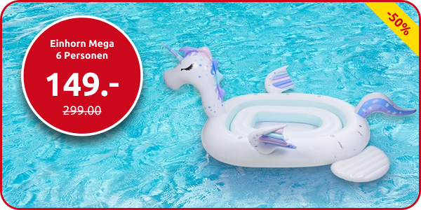 Einhorn Mega 6 Personen