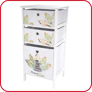 Möbel 3 Schubladen «Leaf»