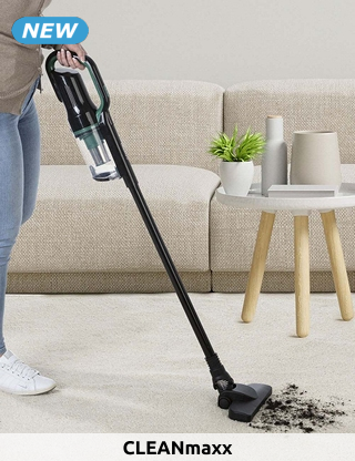 CLEANmaxx Akku-Hand- & Bodenstaubsauger, kabellos, 500 ml