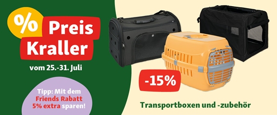 -15% auf alle Transportboxen und -zubehör