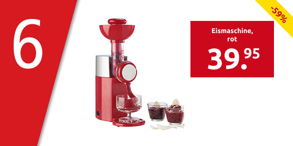 Eismaschine, rot