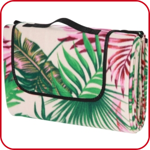 Picknickdecke beschichtet, 150 x 200 cm, beige bedruckt