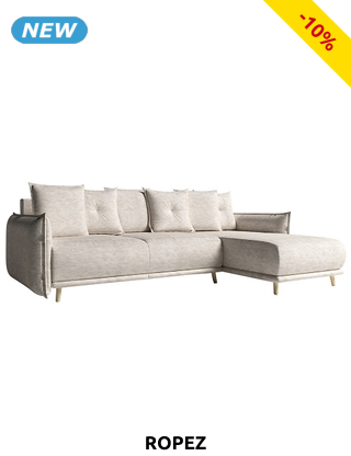 Schlaf-Ecksofa «Gary» mit Stauraum, 229 x 174 cm, 