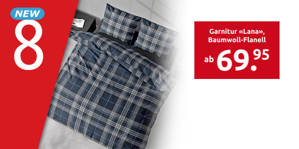 Garnitur «Lana», Baumwoll-Flanell