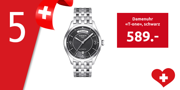 Damenuhr «T-one», schwarz