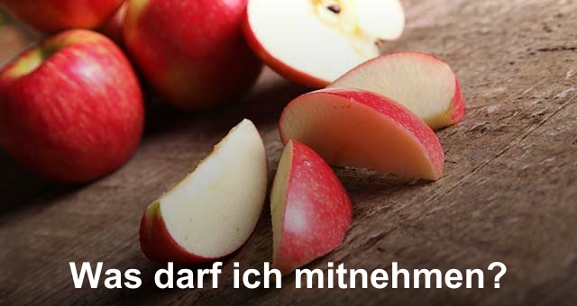 Was darf ich mitnehmen?