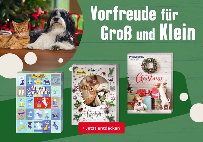 Jetzt Adventskalender für Ihren Liebling sichern