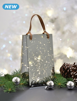 Dekoration LED «Smoky Glass Bag», Rauchglas
