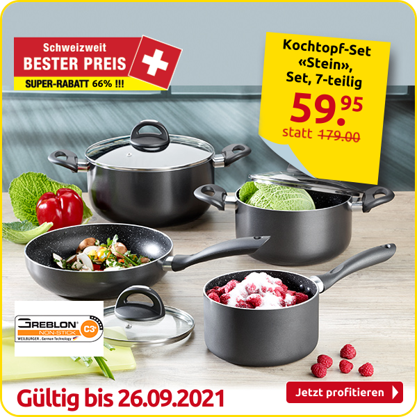 Kochtopf-Set «Stein», Set, 7-teilig