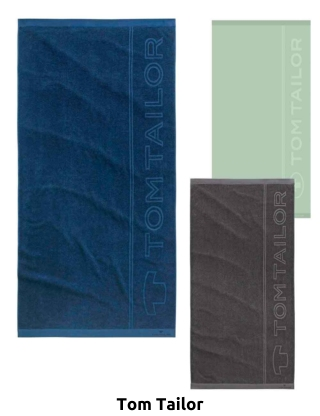 TOM TAILOR Badetuch «Tom Tailor», reine Baumwolle, marine