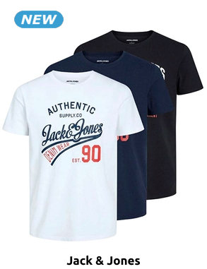 JACK&JONES T-Shirts «Ethan», 3er-Pack, weiss/marine/schwarz