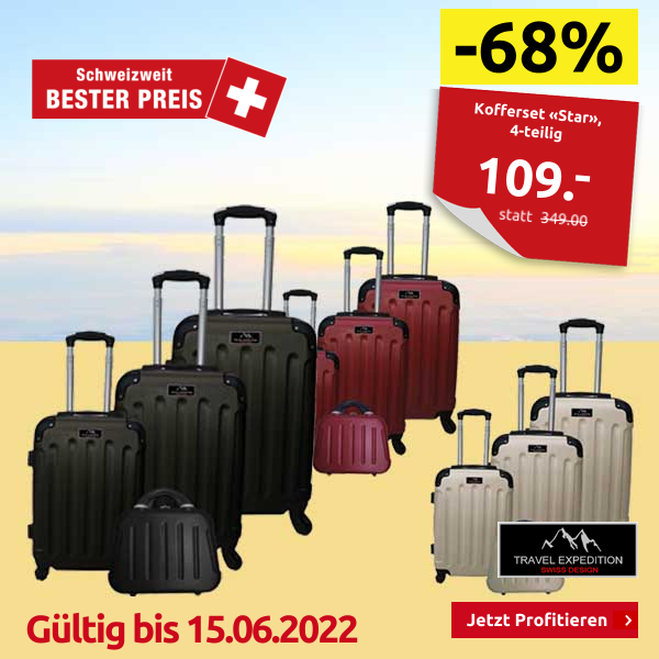 Kofferset «Star», 4-teilig, schwarz