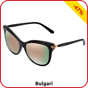 Bulgari schwarze Sonnenbrille für SIE