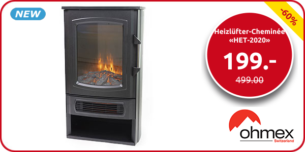 Ohmex Heizlüfter-Cheminée «HET-2020»
