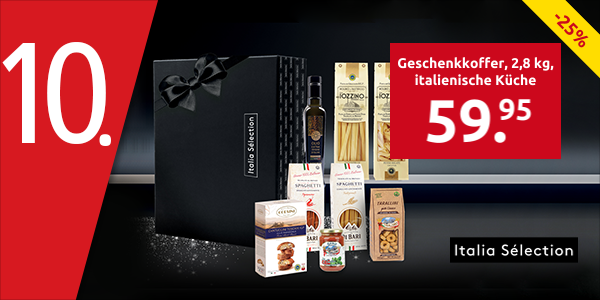 Italia Selection Geschenkkoffer «Piacere», 2,8 kg, italienische Küche