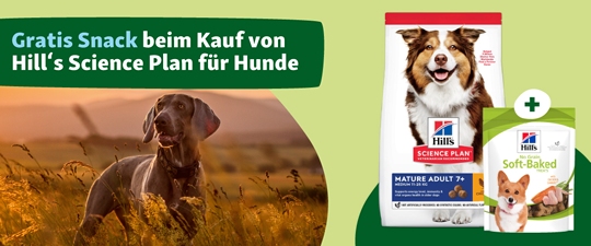 Gratis Snack beim Kauf von Hill´s Science Plan