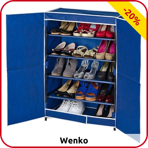 Wenko Schuhregalschrank blau