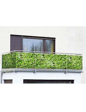 Balkonsichtschutz, bedruckt «Wildrebe»